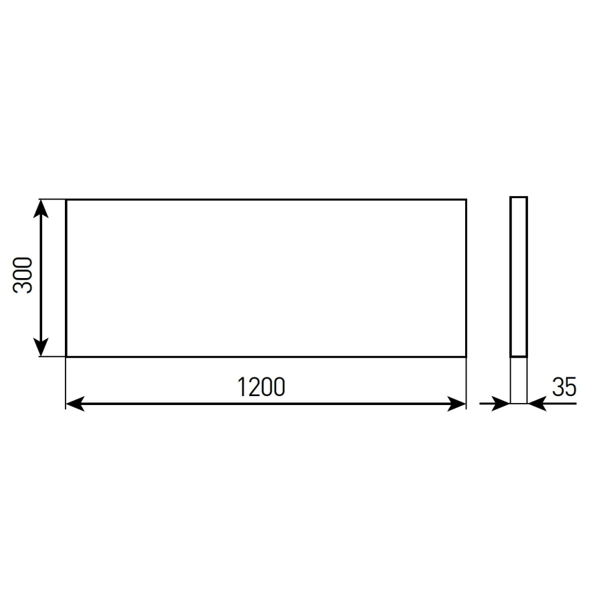 Panou LED încastrat reglabil pentru baie STELLA LED/28/32/36/40W/230V 30x120 cm CRI 90 IP44 alb