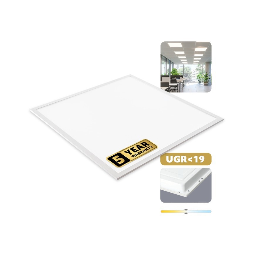 Panou LED pentru tavan suspendat DAVRO LED/40W/230V 4000K UGR19 59,5x59,5 cm alb