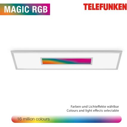 Panou LED RGBW reglabil 20W/230V 3000-6500K 25x100 cm argintiu + telecomandă