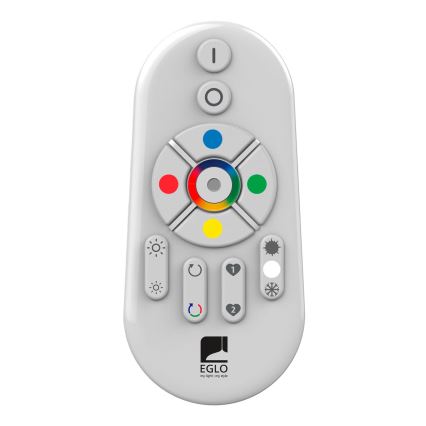 Panou LED RGBW dimabil aplicat Eglo SALOBRENA-C WOOD LED/16W/230V 2700-6500K 34x34 cm maro + telecomandă