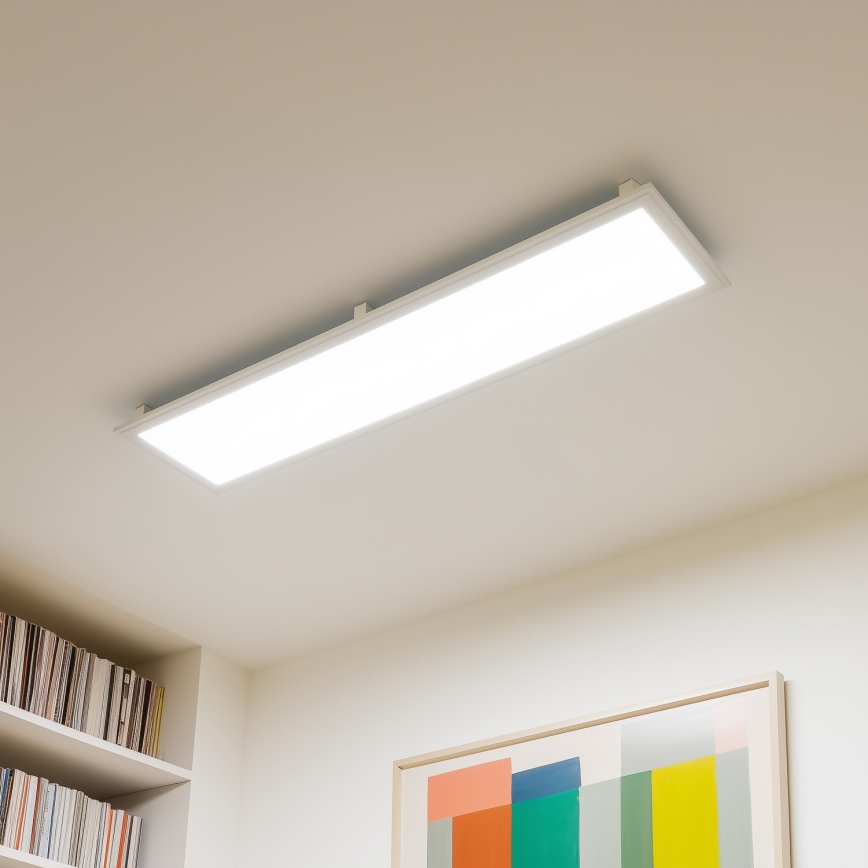 Panou LED RGBW dimabil încastrat/aplicat 2 în 1 Eglo 32734 SALOBRENA-C LED/34W/230V alb + telecomandă