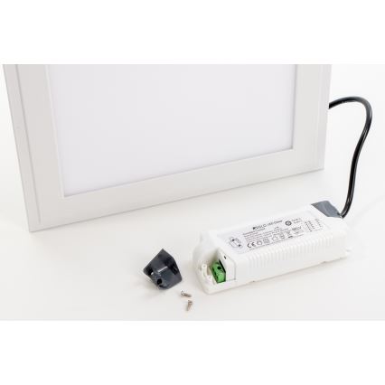 Panou LED RGBW dimabil încastrat/aplicat 2 în 1 Eglo 32734 SALOBRENA-C LED/34W/230V alb + telecomandă
