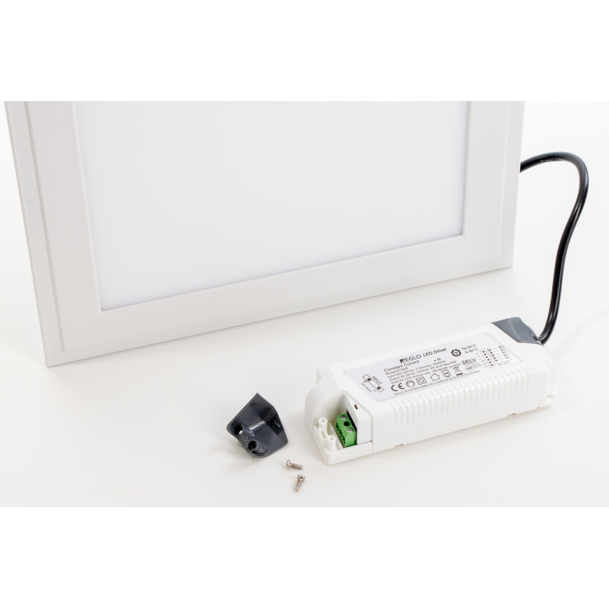 Panou LED RGBW dimabil încastrat/aplicat 2 în 1 Eglo 32734 SALOBRENA-C LED/34W/230V alb + telecomandă