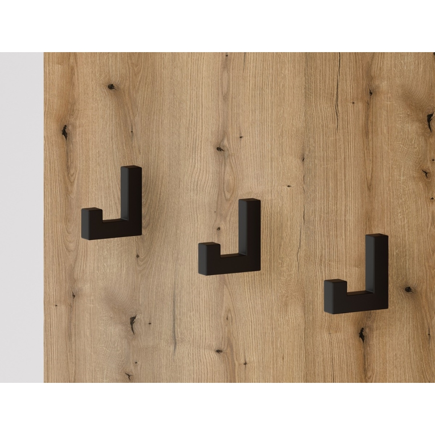 Panou pentru hol cu oglindă SVEN, maro/alb