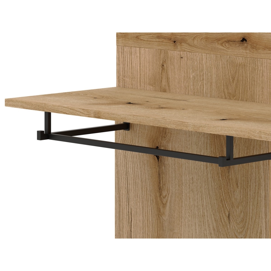 Panou pentru hol SVEN cu oglindă, maro/alb