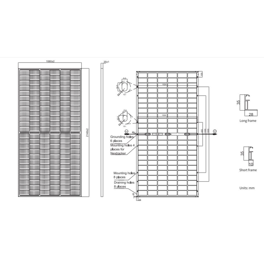 Panou solar fotovoltaic JA SOLAR 460Wp IP68 Half Cut bifacial