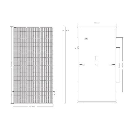 Panou fotovoltaic solar JINKO 460Wp cu ramă neagră IP68 Half Cut