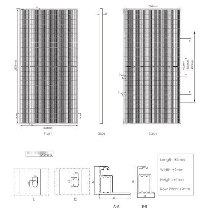 Panou solar fotovoltaic JINKO 530Wp IP68 Half Cut bifacial