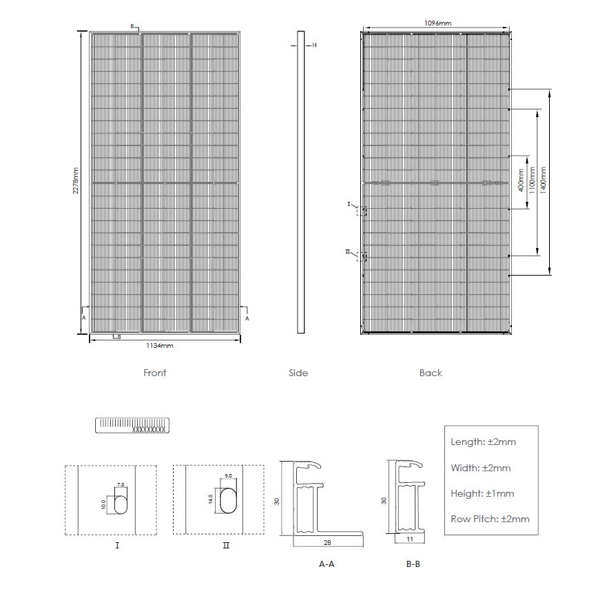Panou solar fotovoltaic JINKO 580Wp IP68 Half Cut bifacial