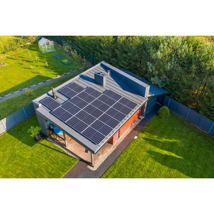 Panou solar fotovoltaic RISEN 400Wp cadru negru IP68 Half Cut