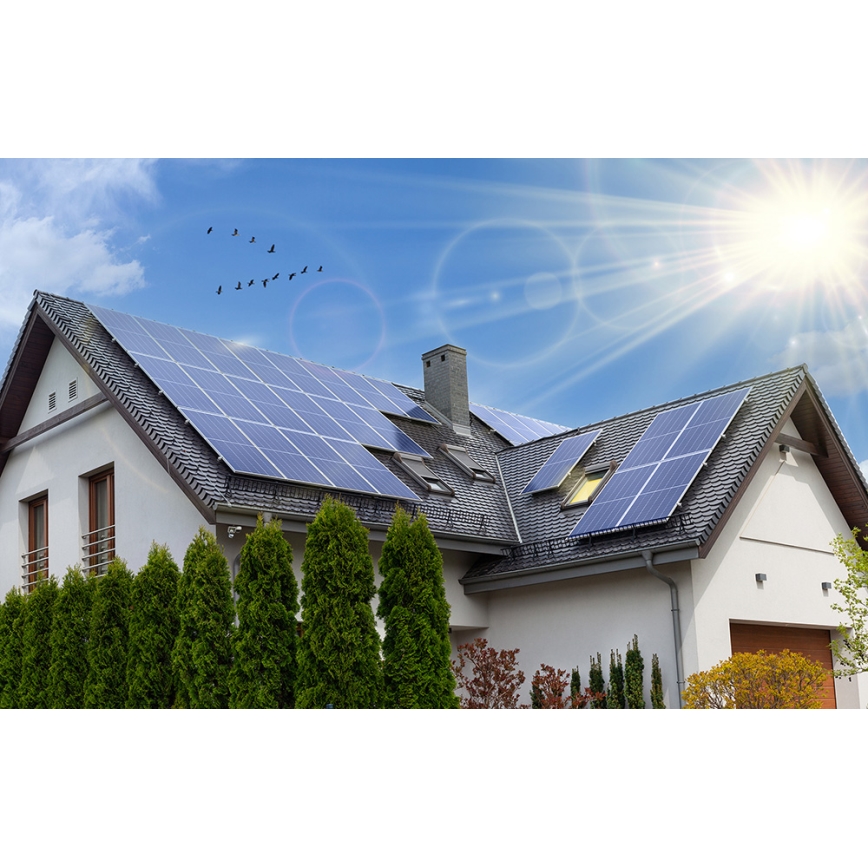 Panou solar fotovoltaic RISEN 400Wp cadru negru IP68 Half Cut
