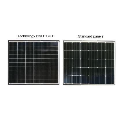 Panou solar fotovoltaic RISEN 400Wp cadru negru IP68 Half Cut