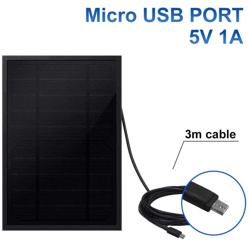 Panou solar Immax NEO 07723L SMART 5W/5V/1A IP65