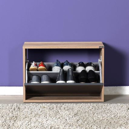 Pantofar 42x60 cm maro/antracit