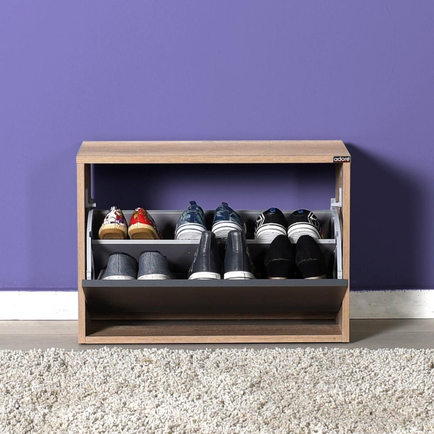 Pantofar 42x60 cm maro/antracit