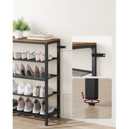 Pantofar DAVOR maro/negru