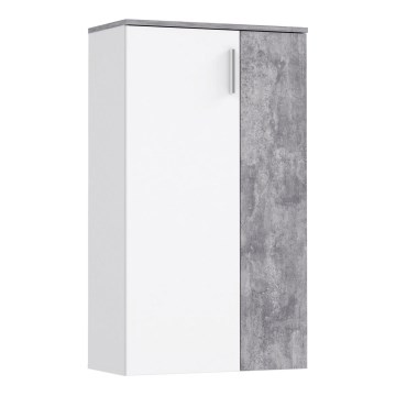 Pantofar ETON, alb/gri, aspect beton