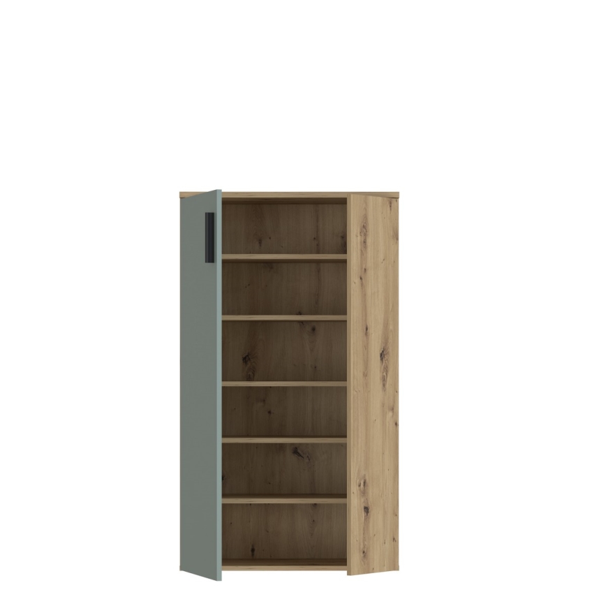 Pantofar ETON, stejar artisan/verde