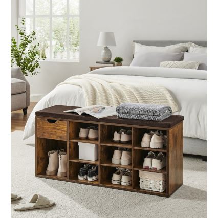 Pantofar VOREN maro/negru