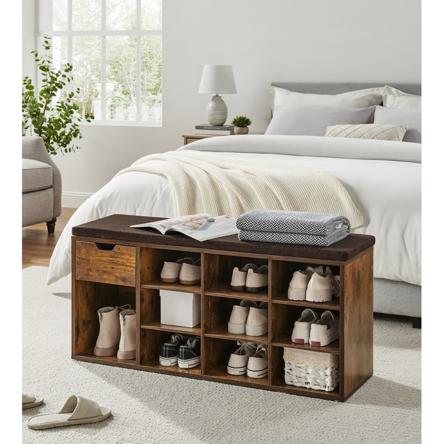 Pantofar VOREN maro/negru