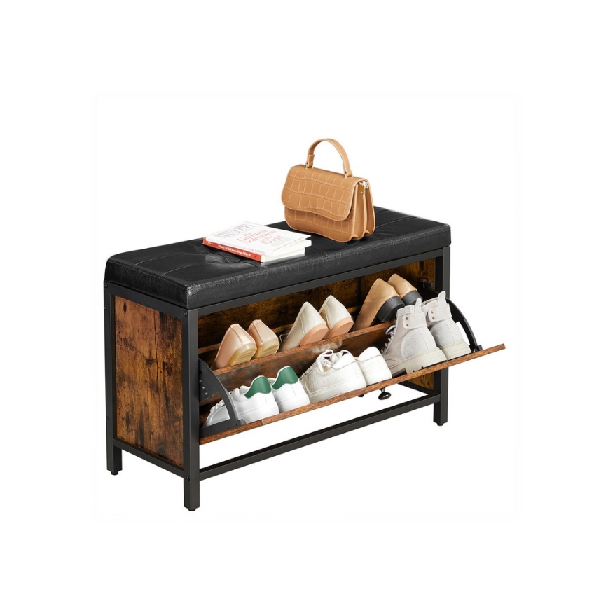 Pantofar VOREN maro/negru