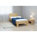 Pat AMBER din lemn masiv 90x200 cm, fag