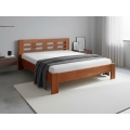 Pat dublu din lemn masiv ANGELA 180x200 cm prune