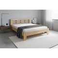 Pat matrimonial din lemn masiv ANGELA 180x200 cm, fag
