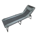 Pat pliabil pentru camping, gri
