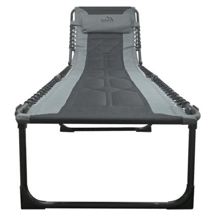 Pat pliabil pentru camping, gri