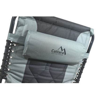 Pat pliabil pentru camping, gri