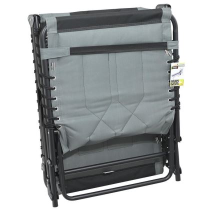 Pat pliabil pentru camping, gri