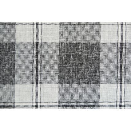 Pat tapițat ARLY 110x200 cm, cu tăblie reversibilă stânga/dreapta, antracit/alb