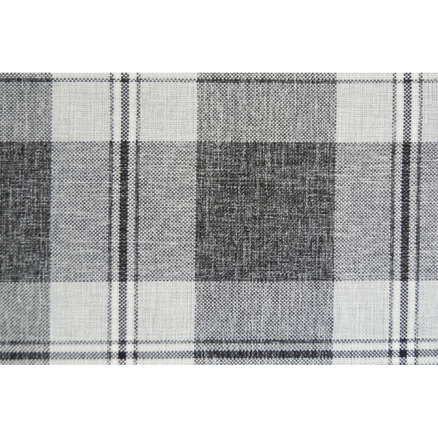 Pat tapițat ARLY 110x200 cm, cu tăblie reversibilă stânga/dreapta, antracit/alb