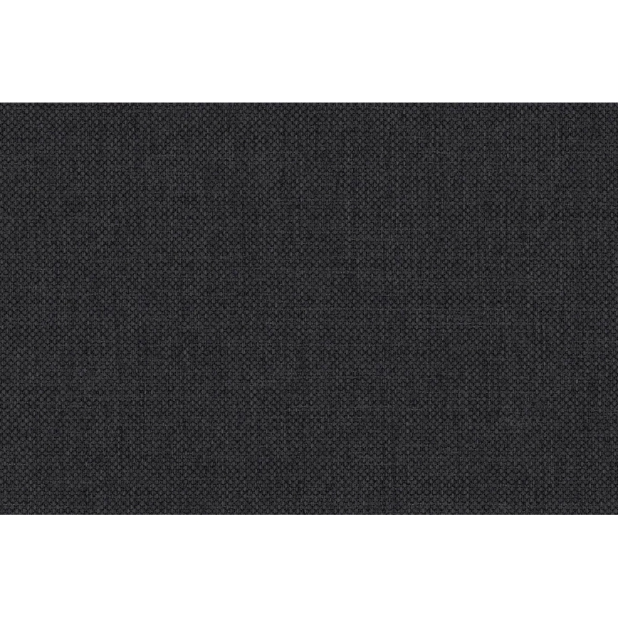 Pat tapițat ARLY 110x200 cm, cu tăblie reversibilă stânga/dreapta, antracit/alb