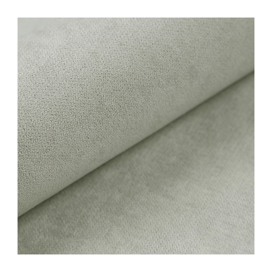 Pat tapițat ISABEL 180x200, gri deschis, cu saltea cu arcuri și spațiu de depozitare