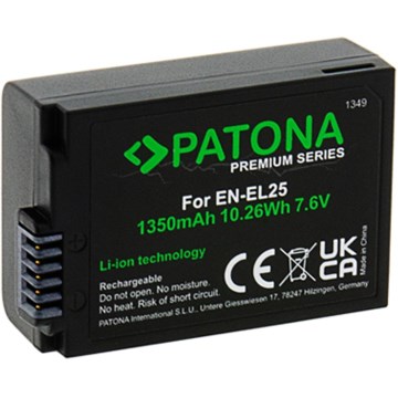 PATONA - Acumulator Nikon EN-EL25 1350mAh Li-Ion 7,6V Premium pentru Z50/Z fc