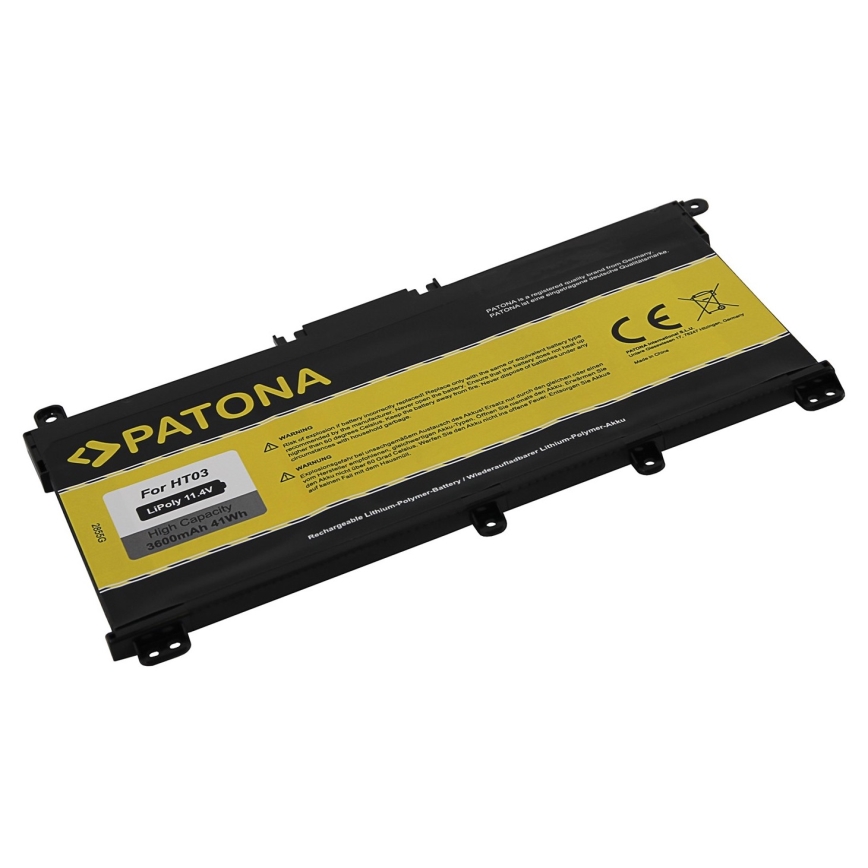 PATONA - Acumulator pentru HP Pavilion X360 14-BA, 3400 mAh, Li-Polimer, 11,55 V, BK03 / BK03XL