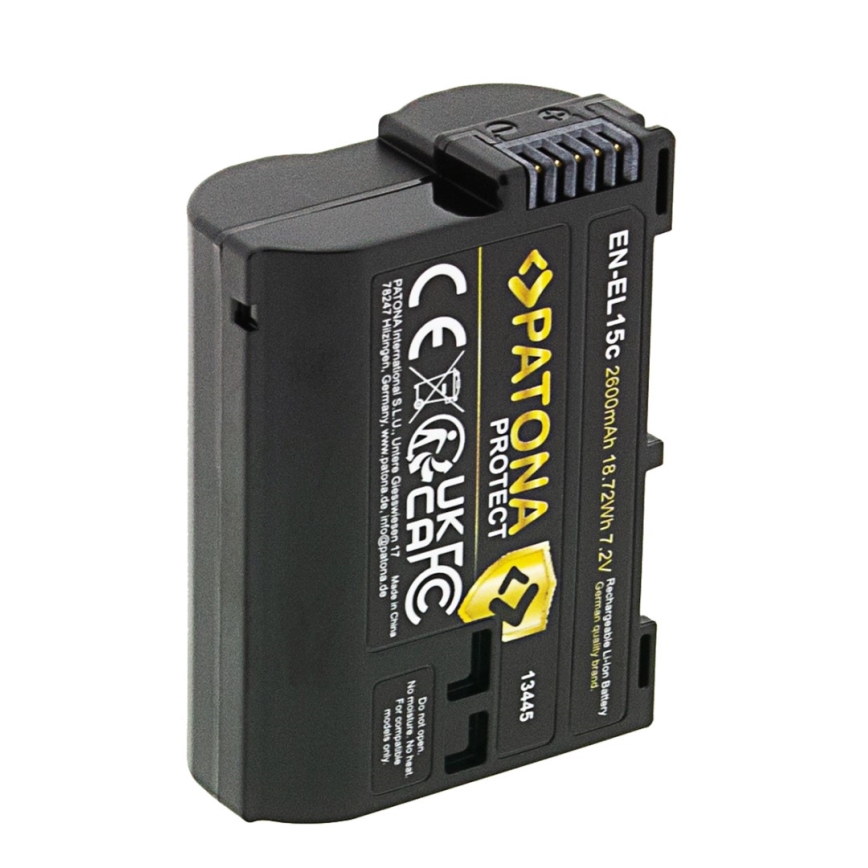 PATONA - Acumulator pentru Nikon EN-EL15C, 2600 mAh, Li-Ion, Protect