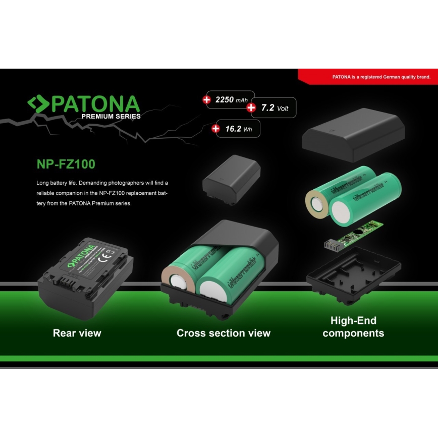 PATONA - Baterie Sony NP-FZ100 2040mAh Li-Ion Premium