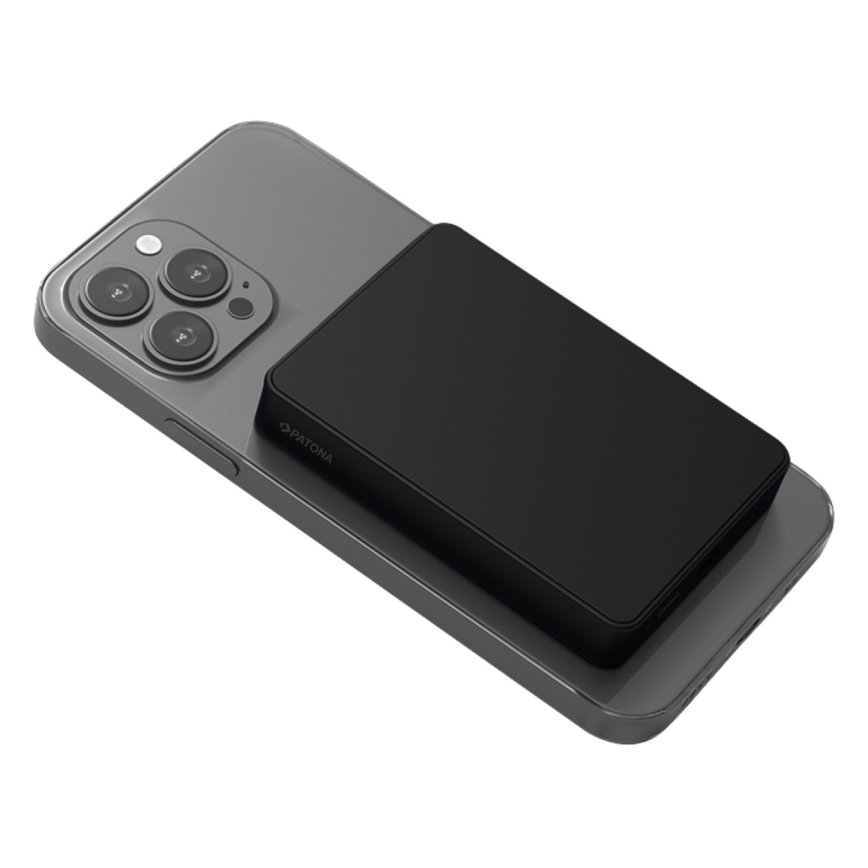 PATONA - Power Bank 10000mAh Li-Pol-PD20W încărcare MagSafe USB-C și Qi