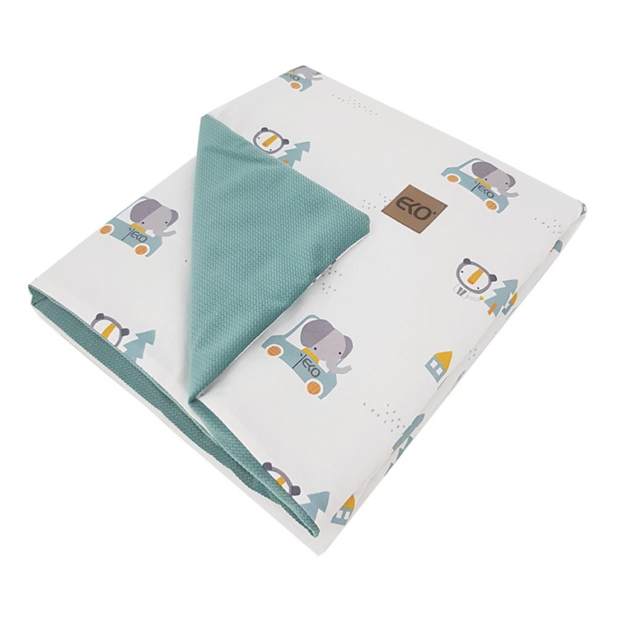 Pătură de bumbac CARS 100x80 cm EKO