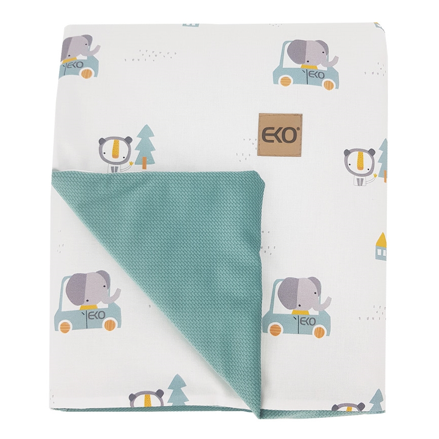 Pătură de bumbac CARS 100x80 cm EKO