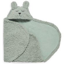 Pătură de înfășat din polar Iepuraș 100x105 cm Ash Green Jollein