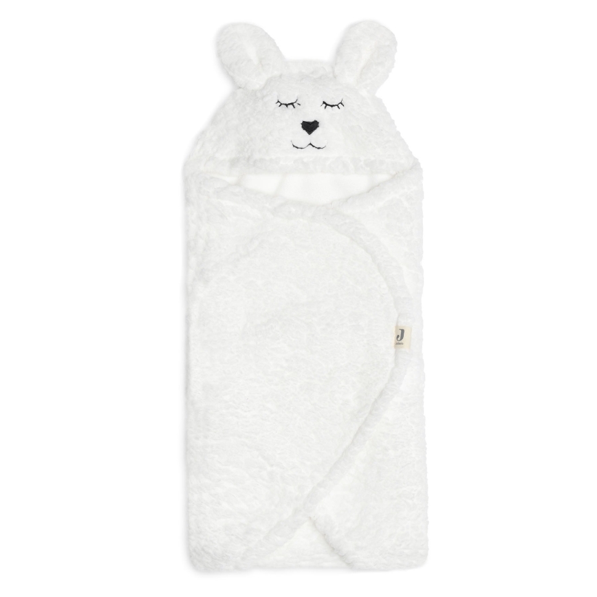 Pătură de înfășat din polar Iepuraș 100x105 cm Snow White Jollein