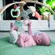 Pătură de joacă pentru bebeluși LOAMY verde-mentă/gri Ingenuity