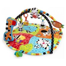 Pătură de joacă pentru bebeluși SAFARI multicoloră Bright Starts
