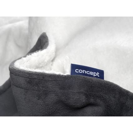 Pătură electrică Concept DV7420, 160 W/230 V, 180 x 130 cm, gri/alb