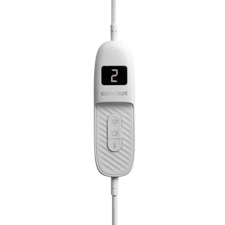 Pătură electrică Concept DV7420, 160 W/230 V, 180 x 130 cm, gri/alb