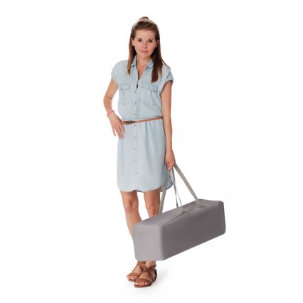 Pătuț de voiaj Baby Tiger VIKI gri KINDERKRAFT